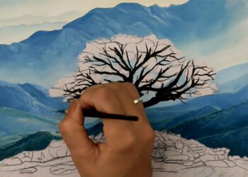 Montanhas Frias – Pintura Passo a Passo
